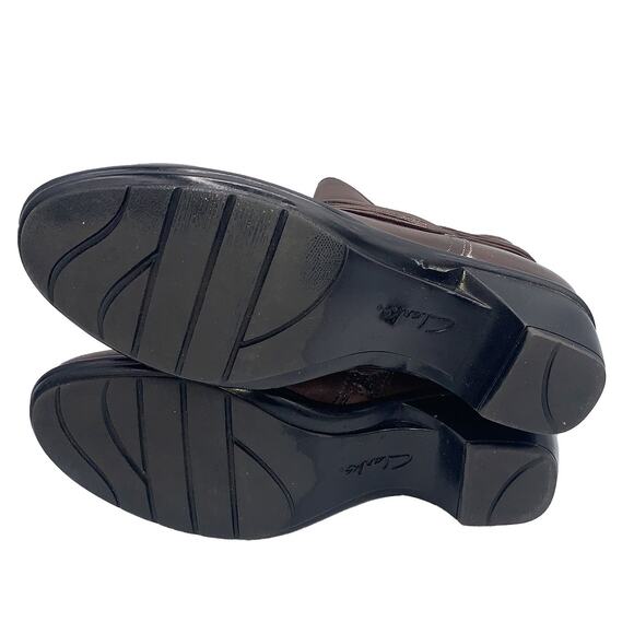 Clarks WISH MOOD 36799 Brown Leather Ankle Boots Women's Size 8M - Picture 7 of 7